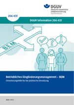 DGUV Information 206-031 - Betriebliches Eingliederungsmanagement - BEM