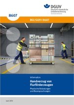 DGUV Information 208-034 - Handverzug von Flurförderzeugen