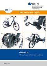 DGUV Information 208-047 - Pedelec 25 - Fahrrad, Transportmittel – Elektromobilität