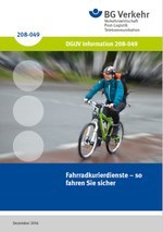 DGUV Information 208-049 - Fahrradkurierdienste – so fahren Sie sicher