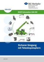 DGUV Information 208-059 - Sicherer Umgang mit Teleskopstaplern