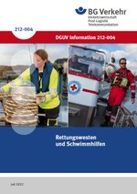 DGUV Information 212-004 - Rettungswesten und Schwimmhilfen 