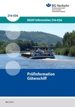 DGUV Information 214-034 - Prüfinformation Güterschiff