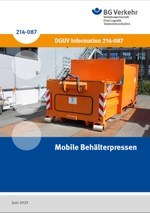 DGUV Information 214-087 - Mobile Behälterpressen