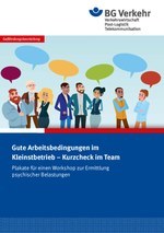 Gute Arbeitsbedingungen im Kleinstbetrieb – Kurzcheck im Team (psychische Belastungen)