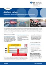 Faktenblatt Außendienst – Abstand halten