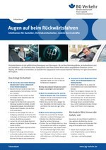 Faktenblatt Außendienst – Augen auf beim Rückwärtsfahren