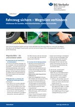 Faktenblatt Außendienst – Fahrzeug sichern – Wegrollen verhindern