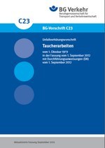 DGUV Vorschrift 40 - Taucherarbeiten