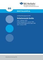 DGUV Vorschrift 64 - Schwimmende Geräte