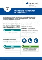 Unterweisungskarte A1: Pflichten aller Beschäftigten im Arbeitsschutz