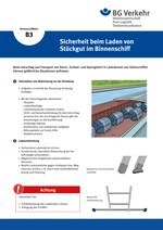 Unterweisungskarte B3: Sicherheit beim Laden von Stückgut im Binnenschiff