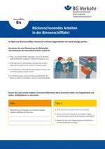 Unterweisungskarte B4: Rückenschonendes Arbeiten in der Binnenschifffahrt