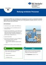Unterweisungskarte B5: Rettung verletzter Personen