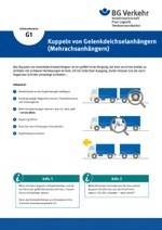 Unterweisungskarte G1: Kuppeln von Gelenkdeichselanhängern (Mehrachsenanhängern)