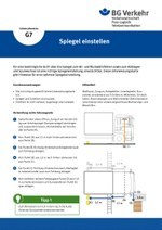 Unterweisungskarte G7: Spiegel einstellen
