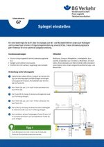 Unterweisungskarte G7: Spiegel einstellen