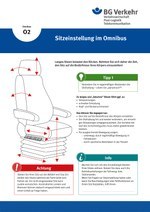 Unterweisungskarte O2: Sitzeinstellung im Omnibus