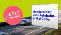 Über Autobahnplakate mitentscheiden