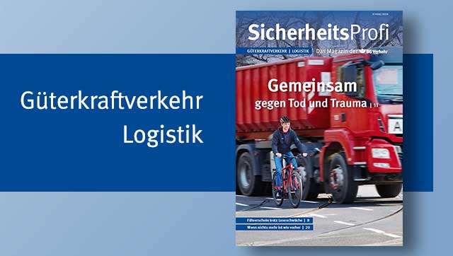 Titelseite SicherheitsProfi 2/2022 Güterkraftverkehr/Logistik