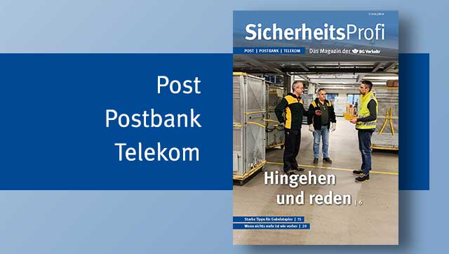 Titelseite SicherheitsProfi 2/2022 Post/Postbank/Telekom