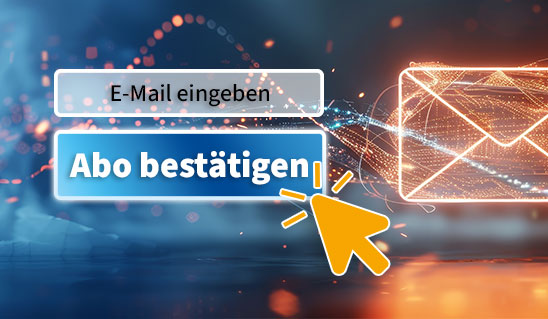 E-Mail eingeben und Abo bestätigen