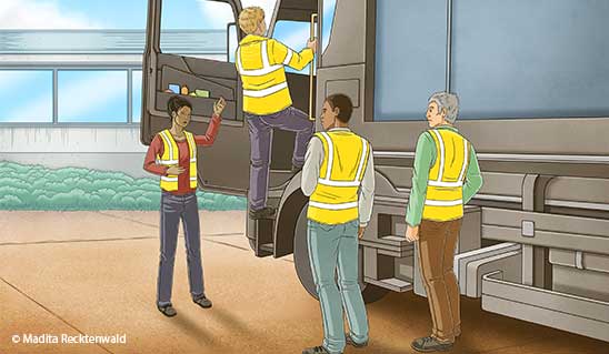 Branchenkonferenz 2025 Unterweisung am Lkw