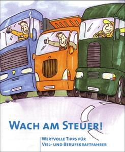 Drei muntere Fahrer in ihren Lkw