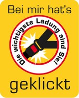Aufkleber "Die wichtigste Ladung sind Sie!"