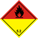 Gefahrzettel organische Peroxide